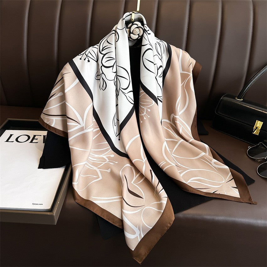 Amelie Floral Square Scarf