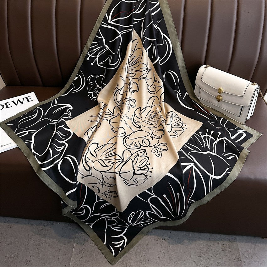 Amelie Floral Square Scarf