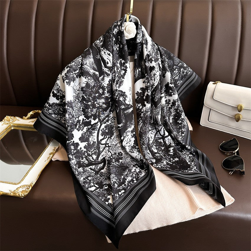 Amelie Floral Square Scarf