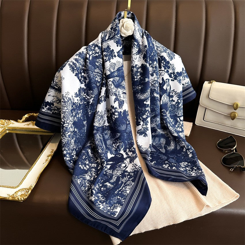 Amelie Floral Square Scarf