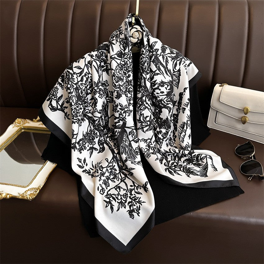 Amelie Floral Square Scarf