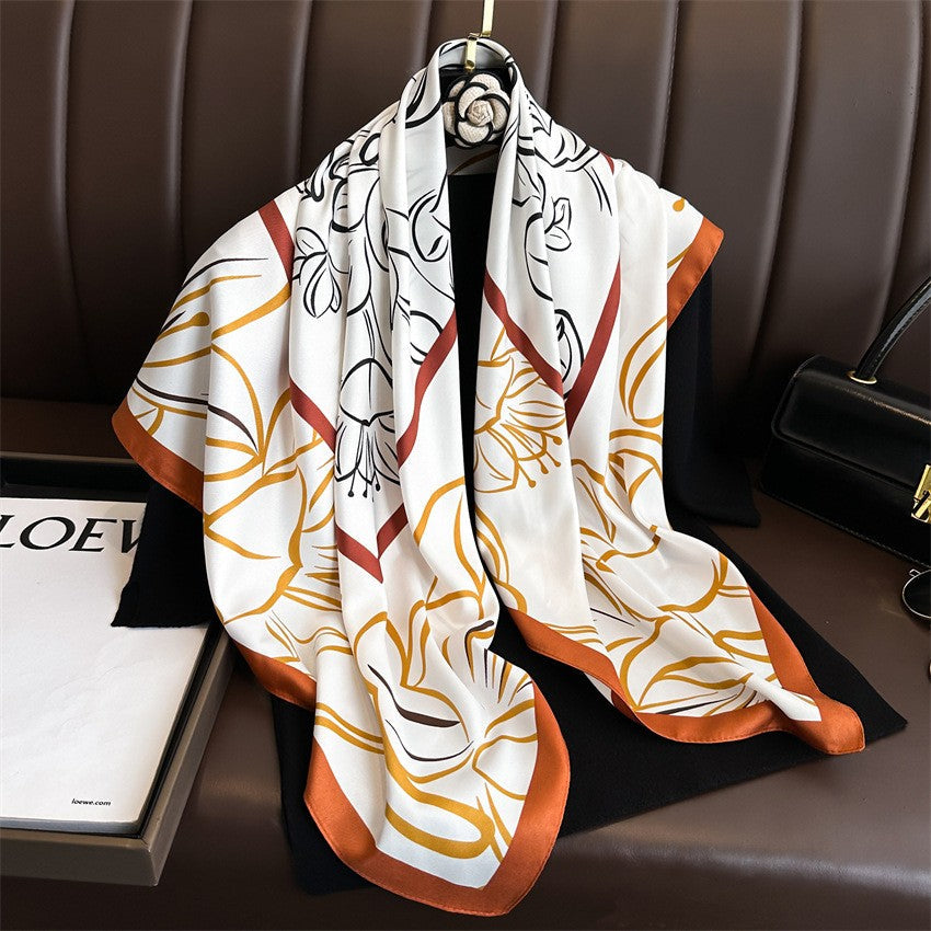 Amelie Floral Square Scarf