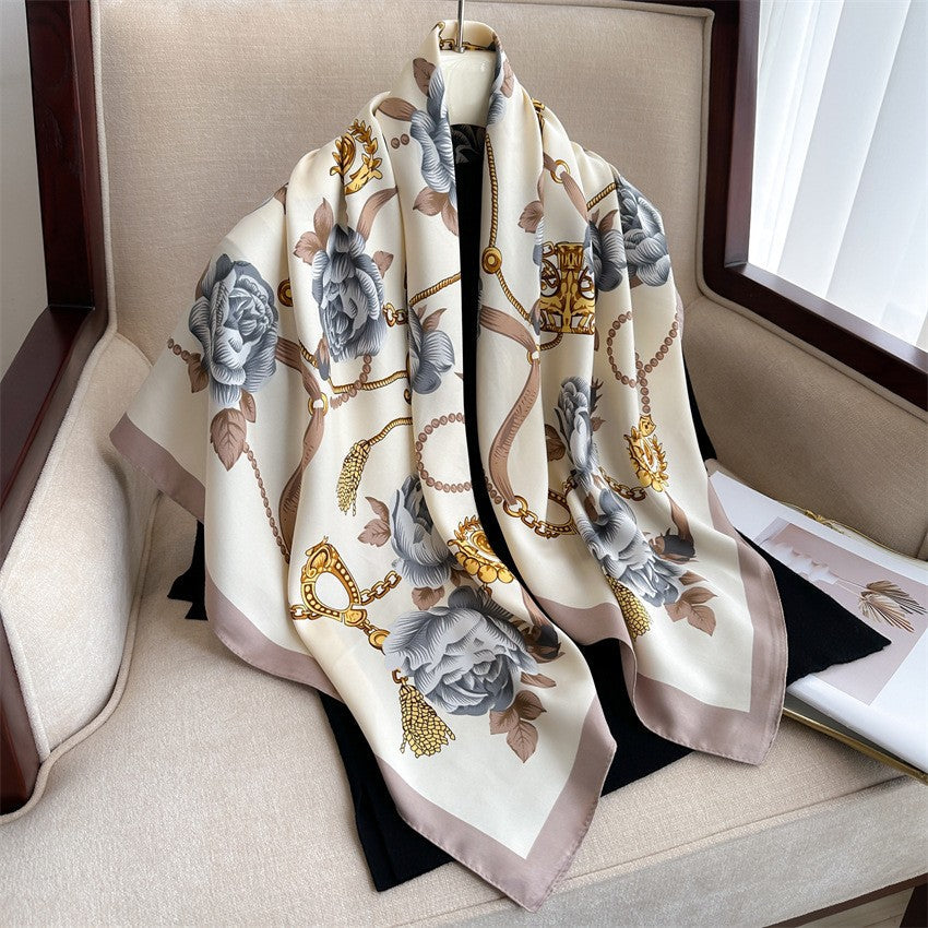 Amelie Floral Square Scarf