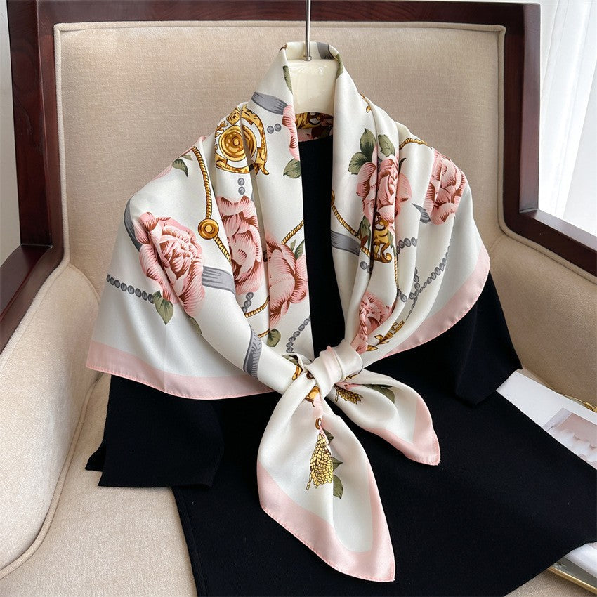 Amelie Floral Square Scarf
