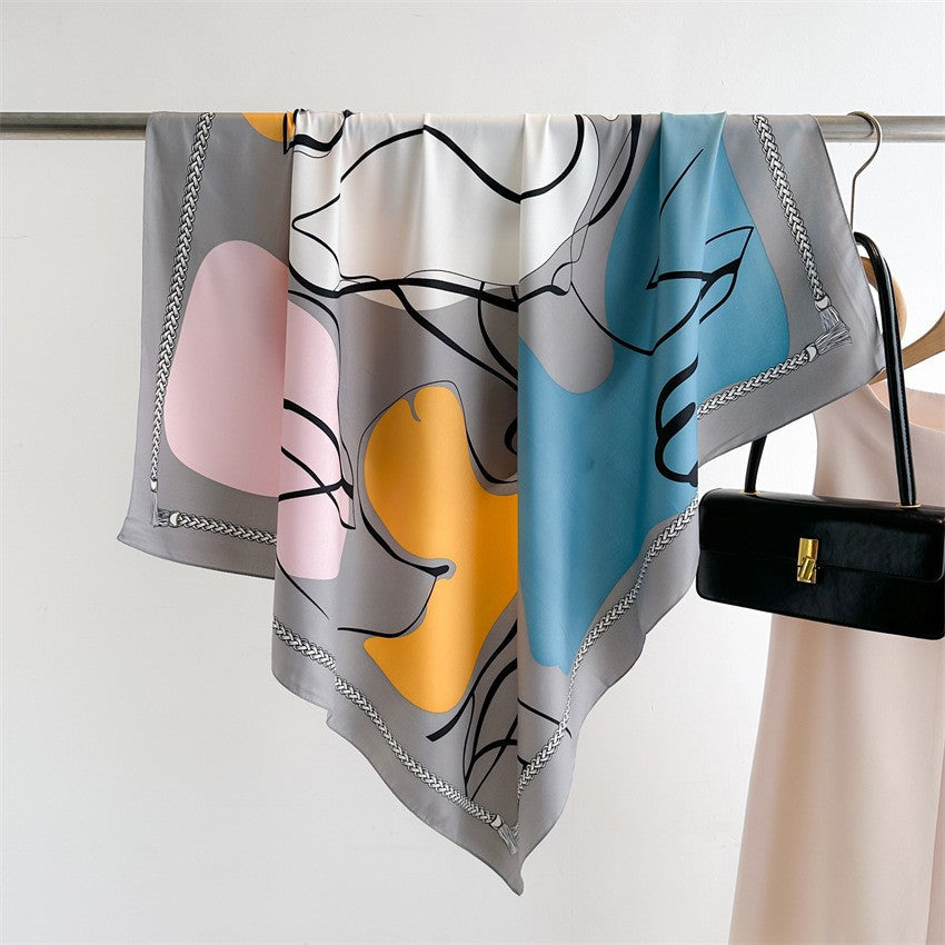 Amelie Floral Square Scarf