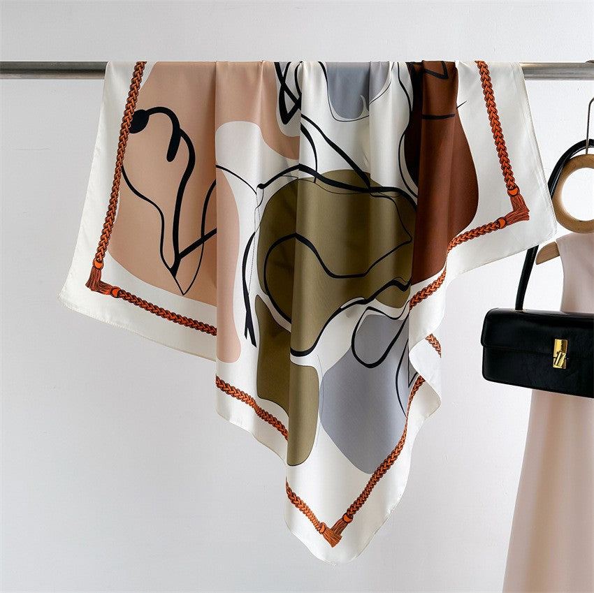 Amelie Floral Square Scarf