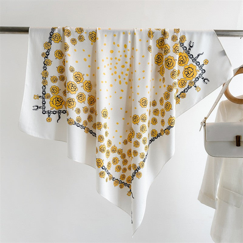 Amelie Floral Square Scarf