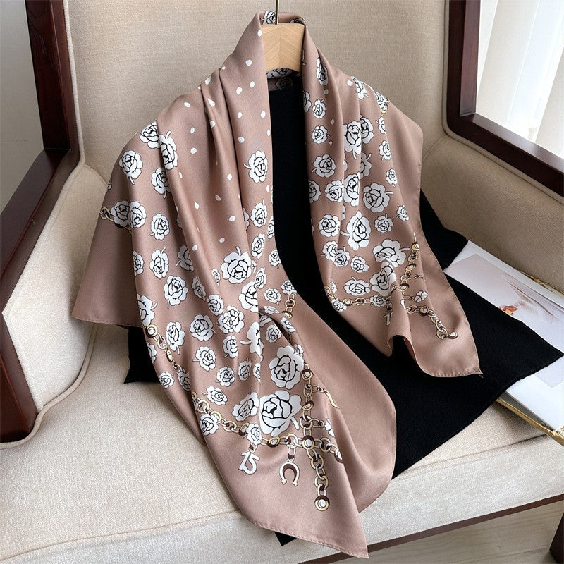 Amelie Floral Square Scarf