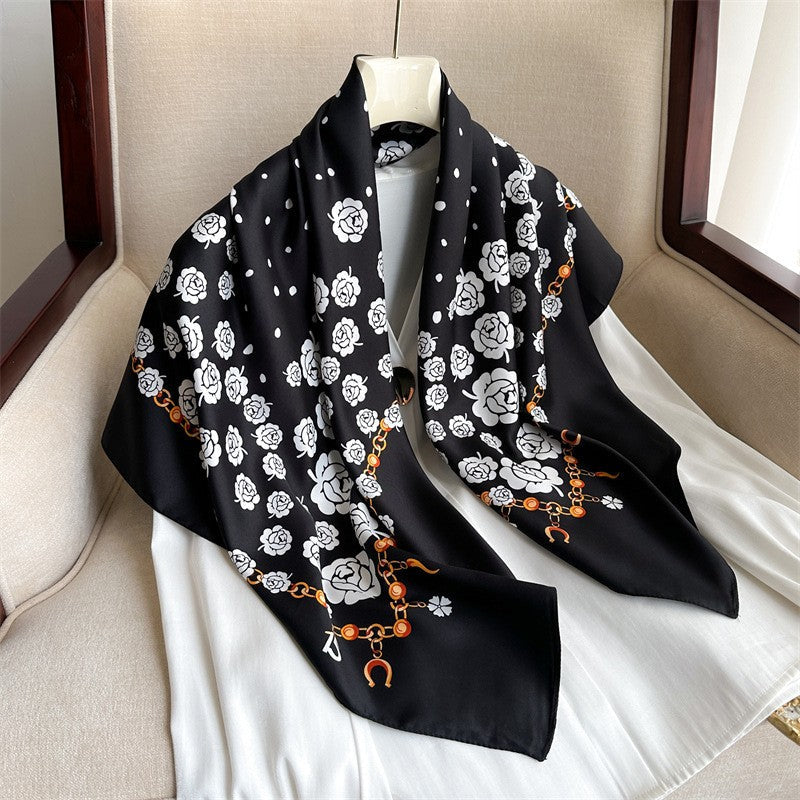 Amelie Floral Square Scarf