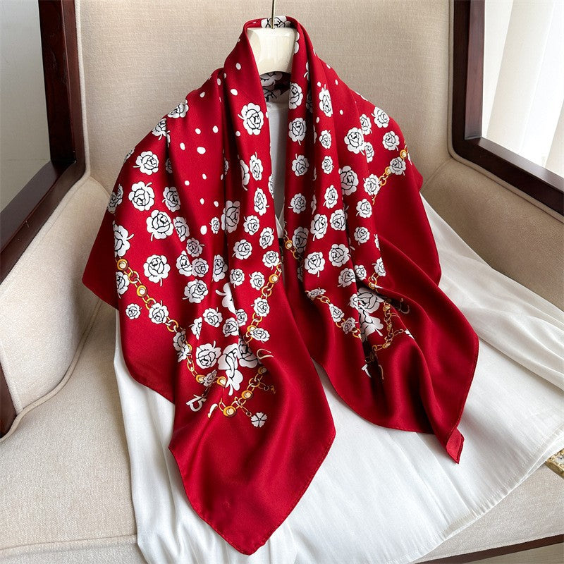 Amelie Floral Square Scarf