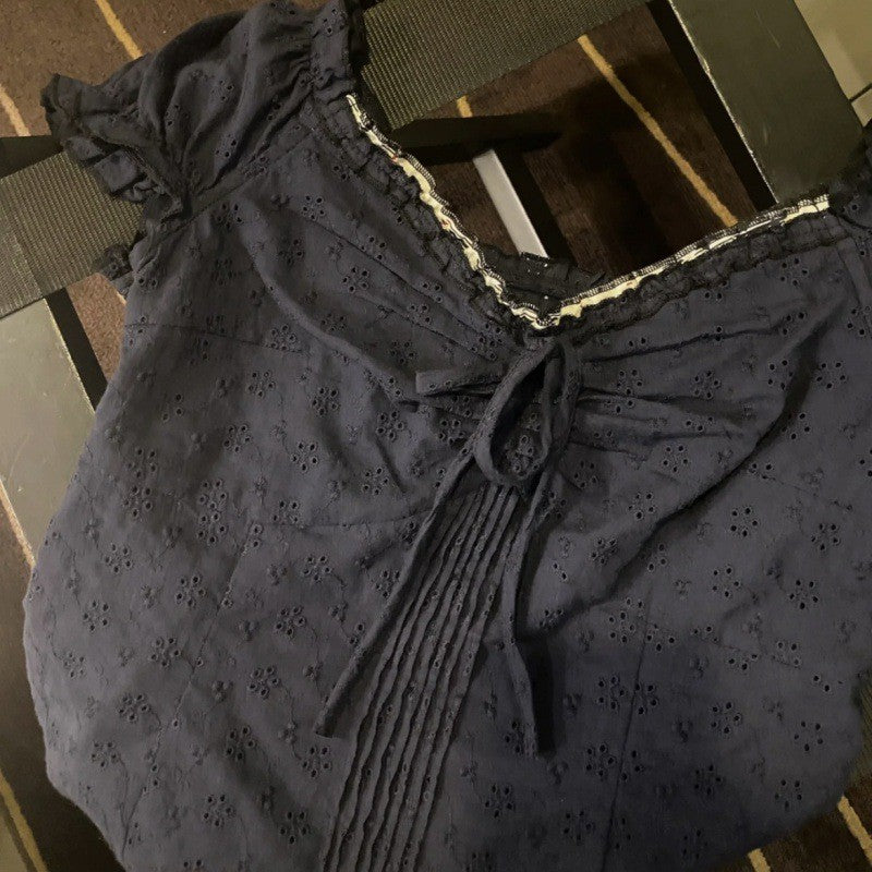 Mireille Lace Puff Sleeve Blouse