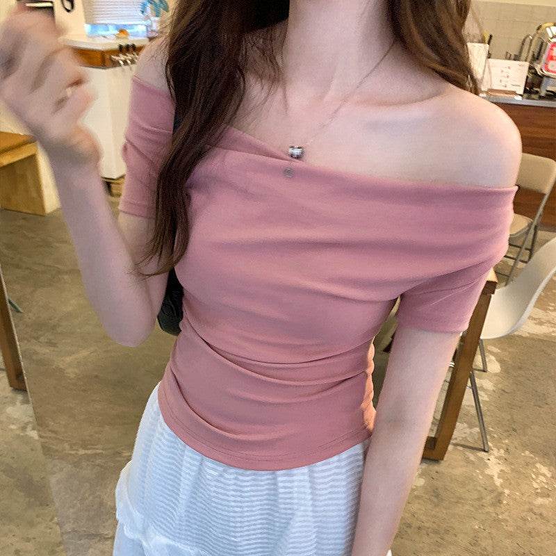 Elise Off-Shoulder Slim Tee