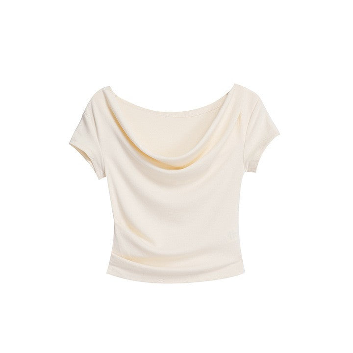 Elise Off-Shoulder Slim Tee