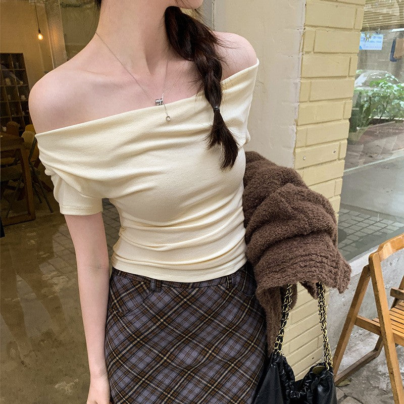 Elise Off-Shoulder Slim Tee