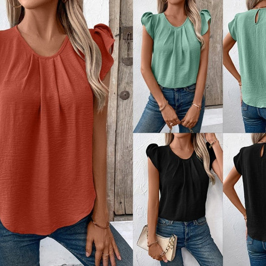 Livia Ruffle Sleeve Tee