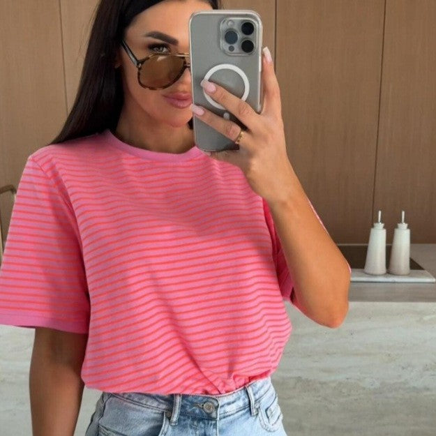 Maren Striped Colorblock Tee