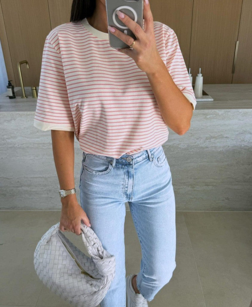 Maren Striped Colorblock Tee