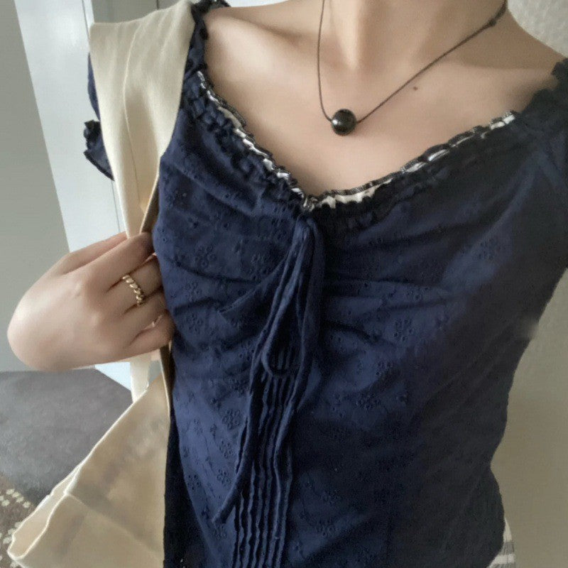 Mireille Lace Puff Sleeve Blouse