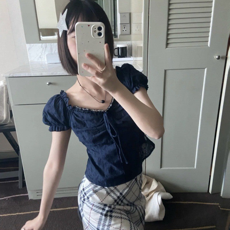 Mireille Lace Puff Sleeve Blouse