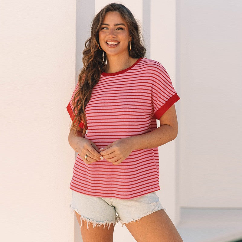 Nola Striped Knit Tee
