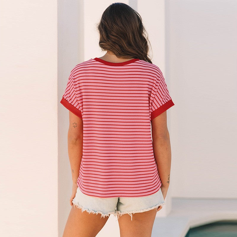 Nola Striped Knit Tee
