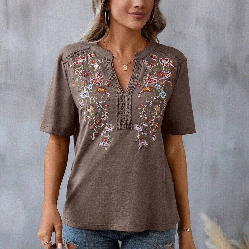 Seraphina Embroidered Lace Blouse