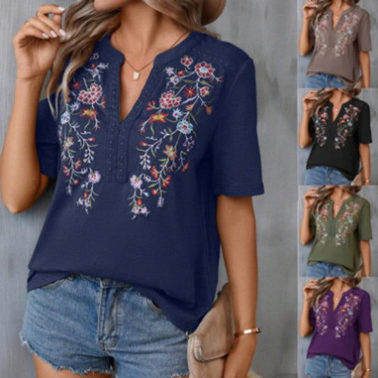 Seraphina Embroidered Lace Blouse