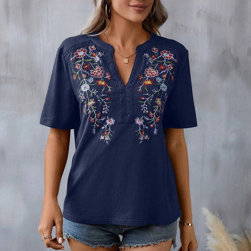 Seraphina Embroidered Lace Blouse